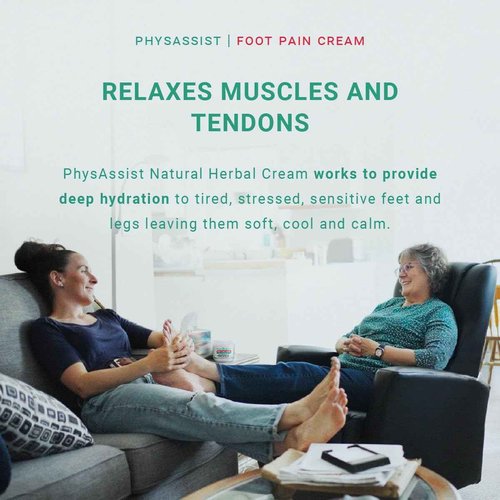 PhysAssist Soothing Foot Cream to Feet and Legs (Three - 4 oz jars) Soothing to feet and Legs.