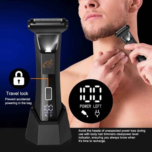 OTY Kit Get It All – Head Shaver & Body Trimmer for Men | Bald Groomer + Special Intimate Trimmer, Waterproof Cordless 8-in-1 Complete Grooming Kit