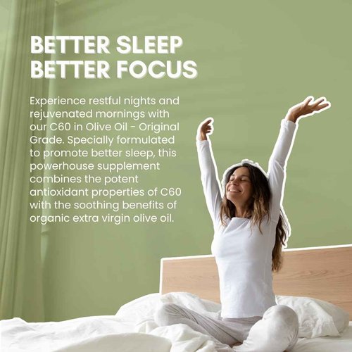 SES Research C60 - Nootropic, Focus, Sleeping Supplement, Anti Aging, Super Antioxidant, Maximum Concentration, C60 99.99% in Organic Extra Virgin Olive Oil