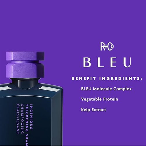 R+Co BLEU Ingenious Thickening Shampoo (8.5 oz) & LifeStyler Volume + Texture Spray (8.3 oz) – Adds Thickness, Volume, Texture, Body, and Movement – Vegan, Cruelty-Free, Set of 2