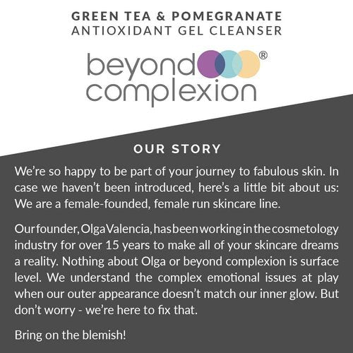 Beyond Complexion Mandelic Acid 5+ Face Wash Cleanser Antioxidant Gel - Gentle Exfoliating Foaming Facial Acid Wash