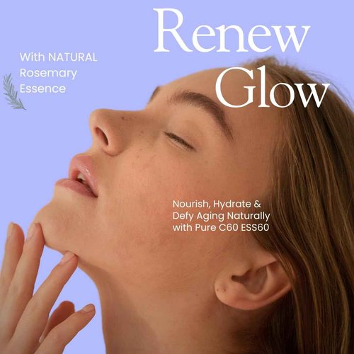 C60 EVO Advanced Facial Serum, Natural Serums for Skin Care with Pure C60 ESS60, Deeply Nourishing and Age-Defying Serum for Face, Facial Serum Infused with 21 Natural and Vegan Ingredients, 1 oz