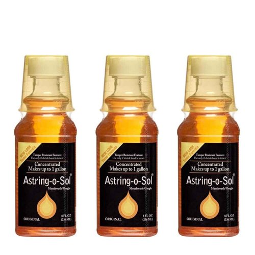 Astring-O-Sol Concentrated Mouthwash/Gargle, Original 8 oz (Pack of 3)