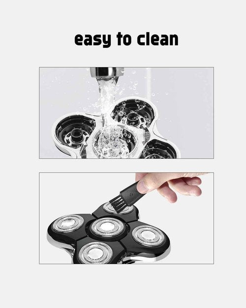 Remington Balder Pro Replacement Head Compatible with Remington Balder Pro Head Shaver, 5PCS XR7000 Replacement Blades, 5 Cleaning Brush