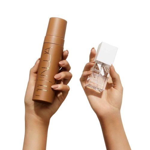 Nuda Dark Self-Tanning Mousse and Dark Face Tan Water Bundle