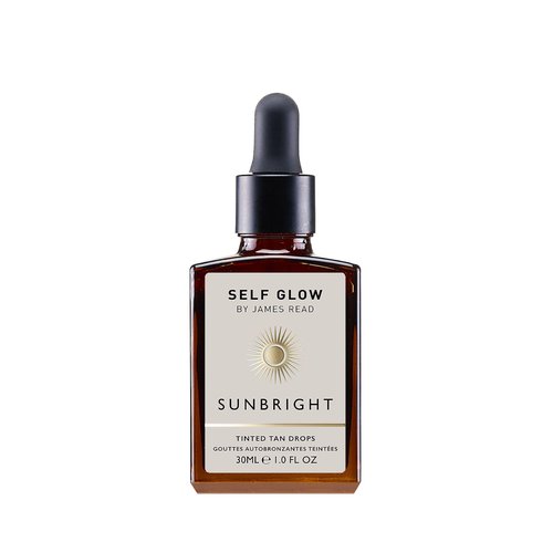 Self Glow by James Read - Sunbright Mix-In Tinted Tan Drops for Customizable Glow | Blend into Moisturizer, Serum, or Makeup | Instant, Buildable Glow | Silicone + Drying Alcohol-Free (30mL | 1 fl oz)