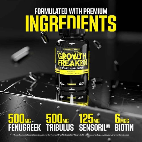 PharmaFreak Growth Freak 2.0 – 120 Capsules | Men’s Daily Hair & Wellness Support Formula