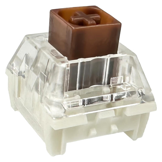 Zjmehty Kailh Box Brown Switches for Mechanical Keyboard,3-Pin 45gf Tactile/Factory Lubed/Dust&Waterproof Switches(Kailh Box Brown,72Pcs)