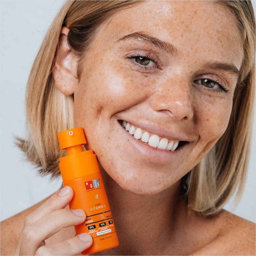 DS Labs 35% Vitamin C Brightening Serum, 30mL – Radiance, Hydration, With Vitamin E & Squalane, Supports Smoother, More Even Looking Skin, Vegan, Fragrance-Free, Paraben-Free