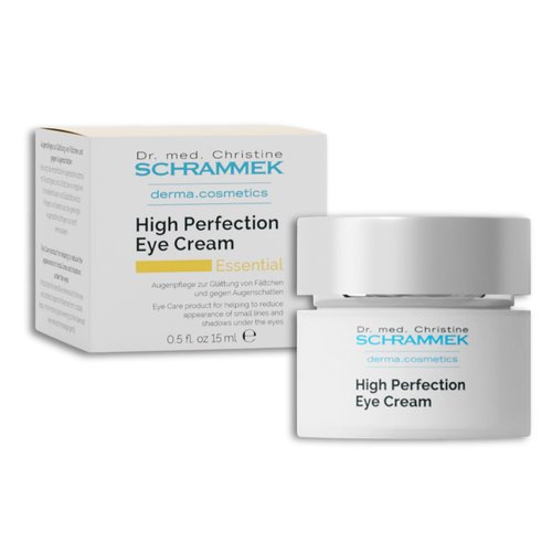 Schrammek High Perfection Eye Cream (0.5 fl oz) - Eye Care Product - Reduces Lines & Shadows Under the Eyes - Caffeine Eye Cream - Skin Care - Dr
