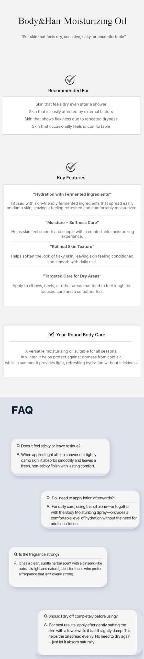 NANONATURE] Body & Hair Moisturizing Oil (여배우 추천)