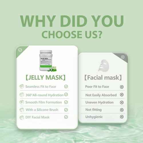 Fokiabin Jelly Mask for Facials Professional Face Mask Bulk Wholesale for Beauty & Personal Care, Hydrojelly Mask Powder for Estheticians Supplies Beauty Salon Spa Face Mask Skin Care, 92Fl Oz 4 cans