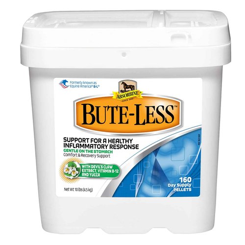 Absorbine Bute-Less Comfort & Recovery Support Supplement, Provides Long-Term Comfort, Gentle on Stomach, Includes Devil’s Claw, Vitamin B-12, Yucca, 10 lb / 160 Day Supply