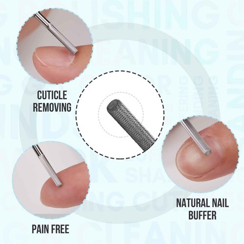 Makartt Nail Drill Handpiece for Up200 Machine Bundle With 3XF Nature Nail Buffer Bit