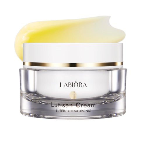 Labiora Lutisan Facial Moisturizer - Lutein, Niacinamide & Natural Extracts Daily Cream for Face with Soothing & Cooling Care with Hydration, and Gentle Skin Support K-Beauty (1.69 fl. oz/50ml)