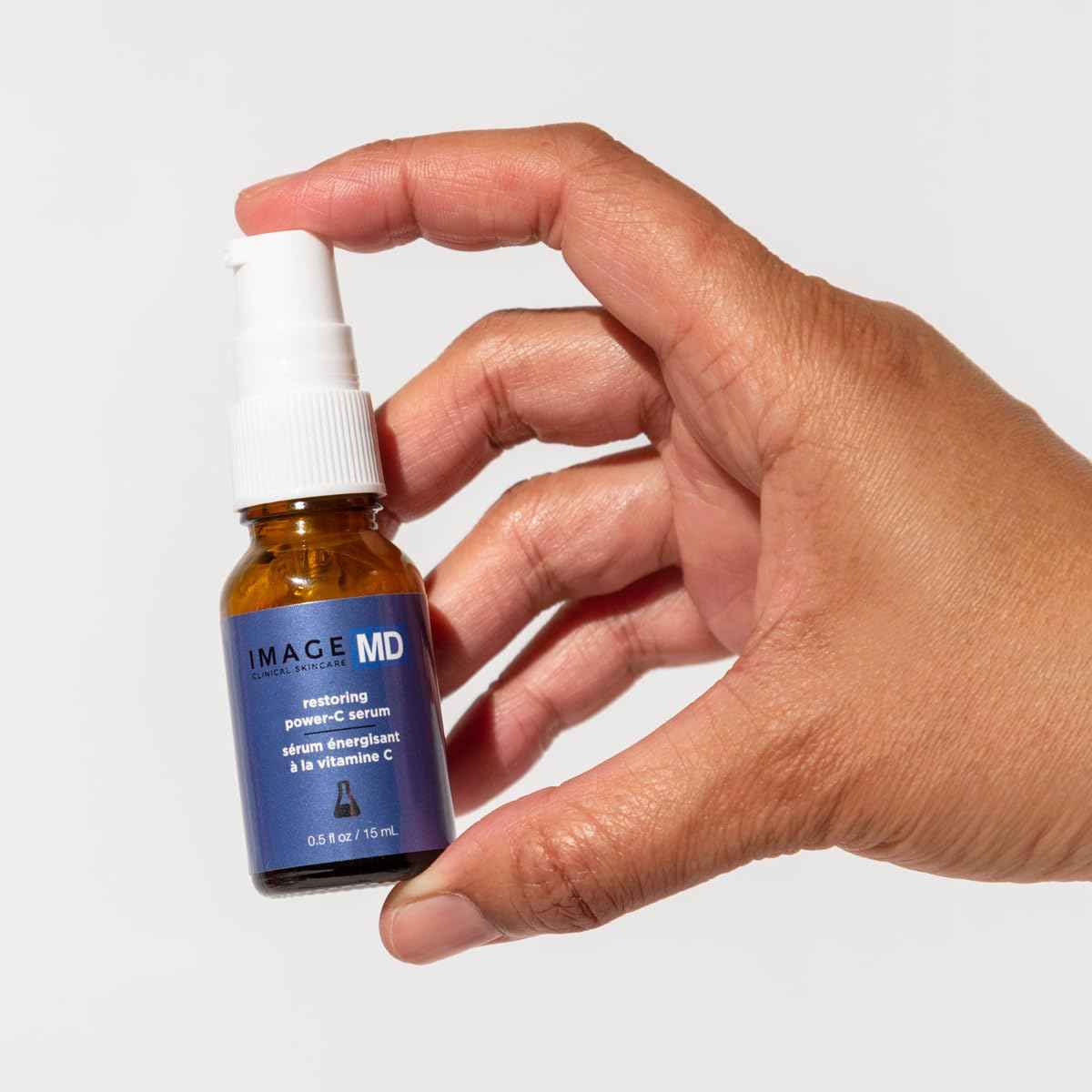 IMAGE Skincare, IMAGE MD Restoring Power-C Serum, 20% Vitamin C and Ferulic Acid Facial Serum to Reduce Pigmentation, Firm and Brighten Skin, 0.5 fl oz