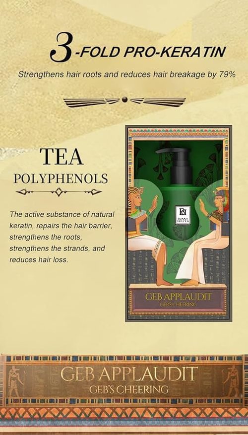 BUNNY DULCEA Castor Oil Scalp Rejuvenating Shampoo Deeply Cleanse Scalp Reduce Hair Loss Active Substance of Natural Keratin Repairs Hair Barrier Strengthens the Roots and Strands