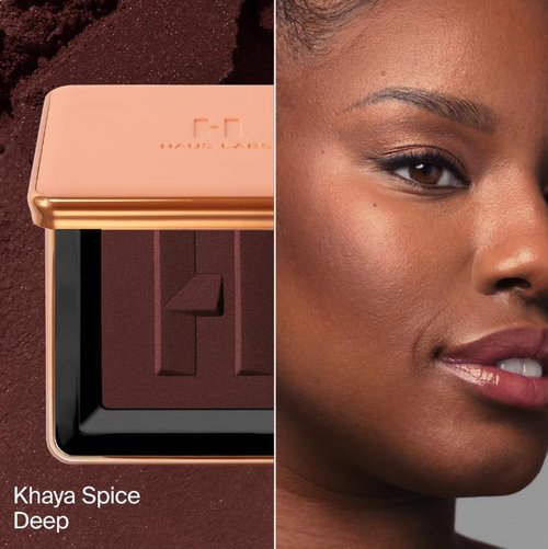 HAUS LABS BY LADY GAGA Power Sculpt Velvet Powder Bronzer - Khaya Spice Deep