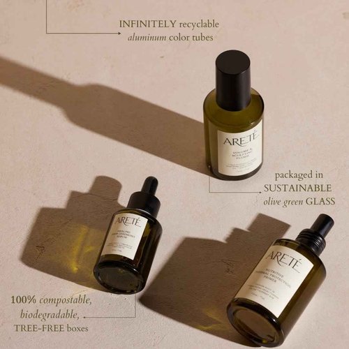 ARETÉ Calm & Soothing Cleansing Milk 2 in 1 Shampoo and Body Wash for Sensitive Skin, Vegan, Cruelty Free, Made in USA, Ideal for Men & Women, Gentle Formula, 7.4oz