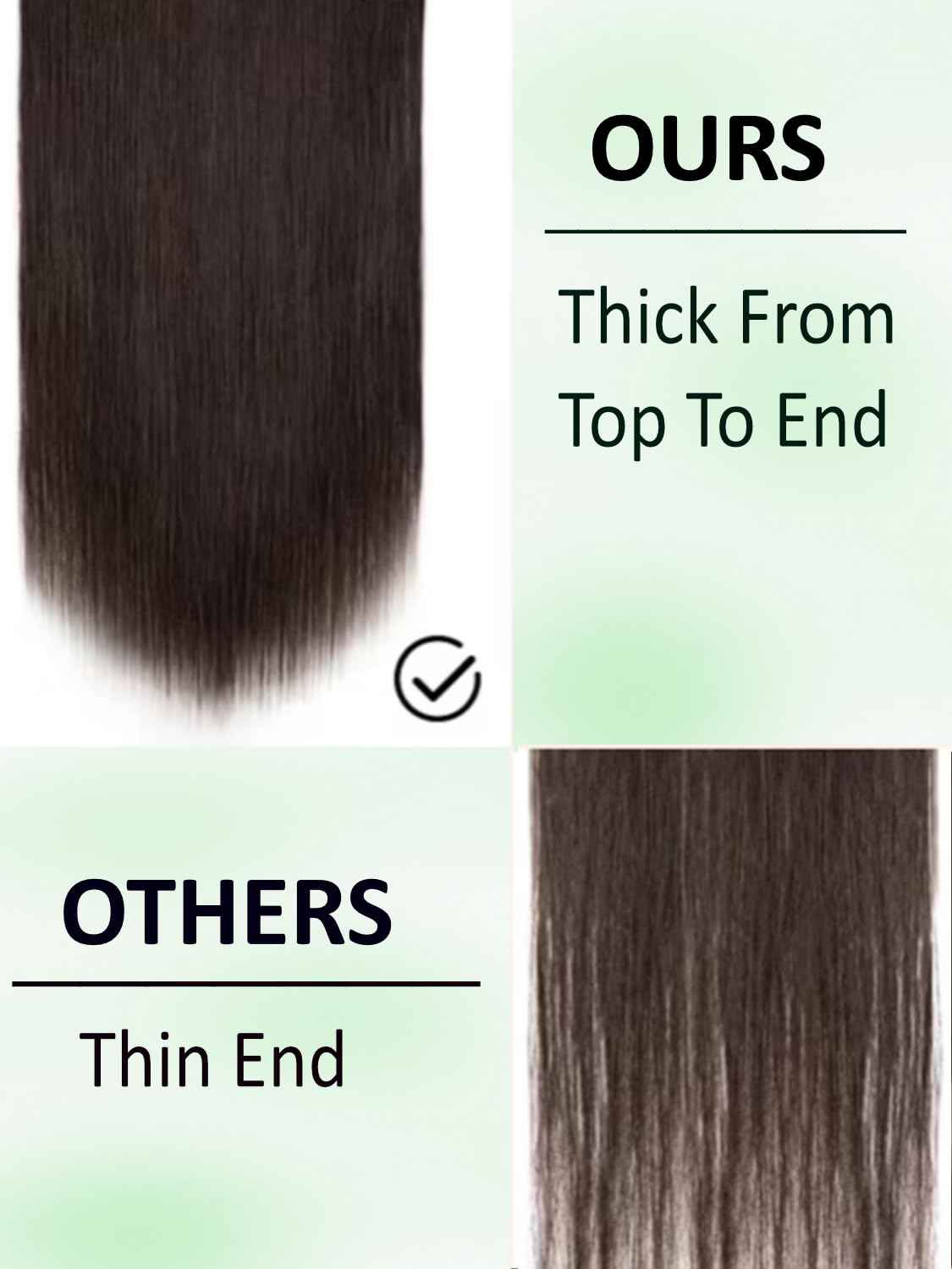 KLAIYI Yaki Straight Bundles Human Hair Weaves Unprocessed Real Virgin Hair Sew In Extensions One Bundle Of 20Inch, 12A Kinky Straight Double Wefts for Women Cllip In Light Yaki Natural Black Color