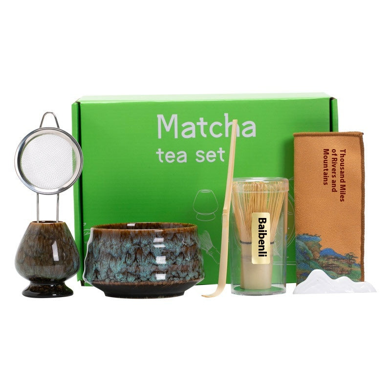 Matcha Tool Set - Ceramic Tea Ceremony Utensils for Household