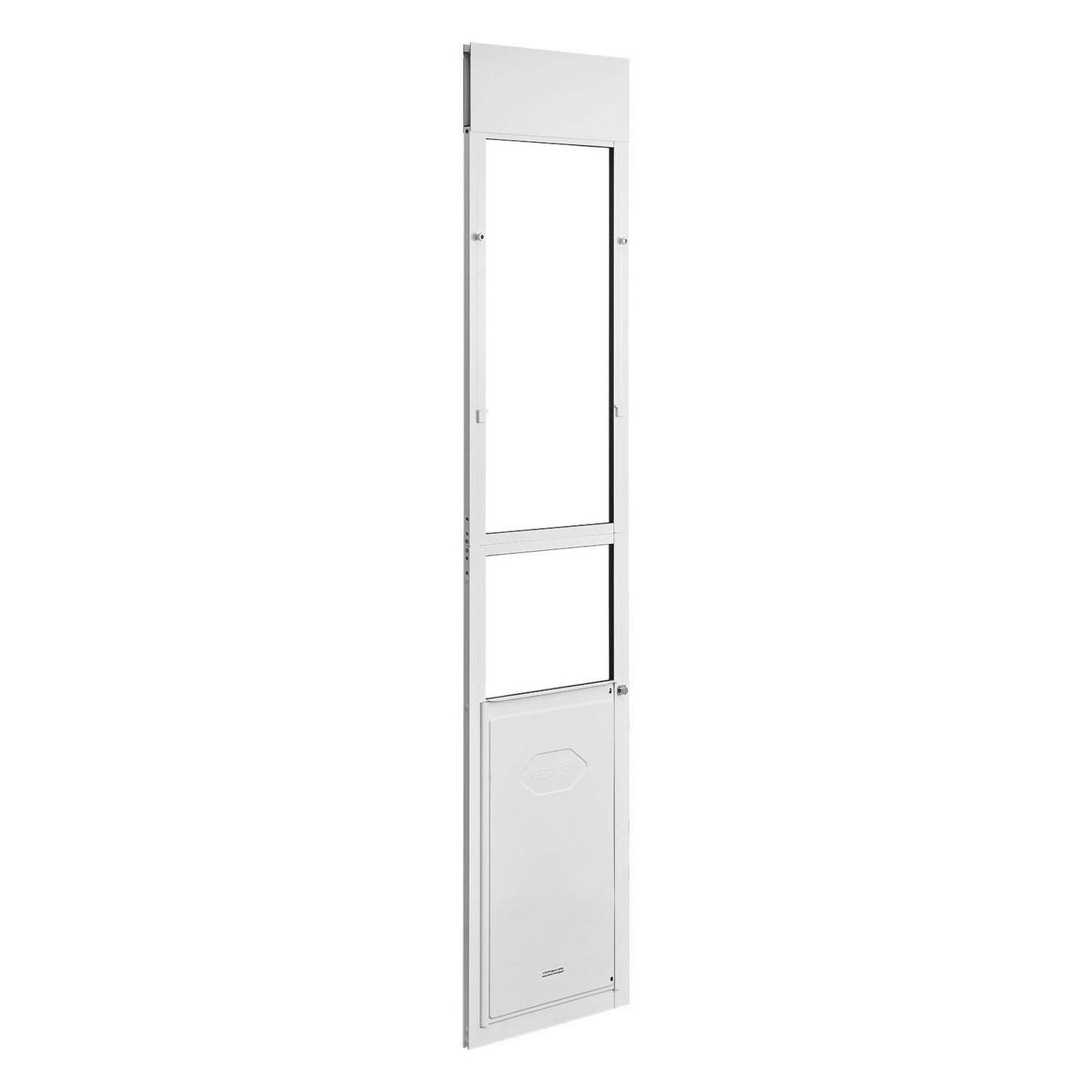 Adjustable Dog Door for Sliding Glass Door - Aluminum Frame, 75-80 Inch, Large Dogs