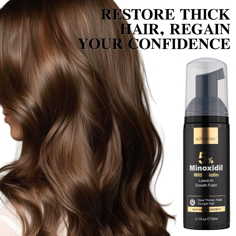 Minoxidil Hair Growth Foam - 60ml Hair Loss Treatment for Thinning Hair