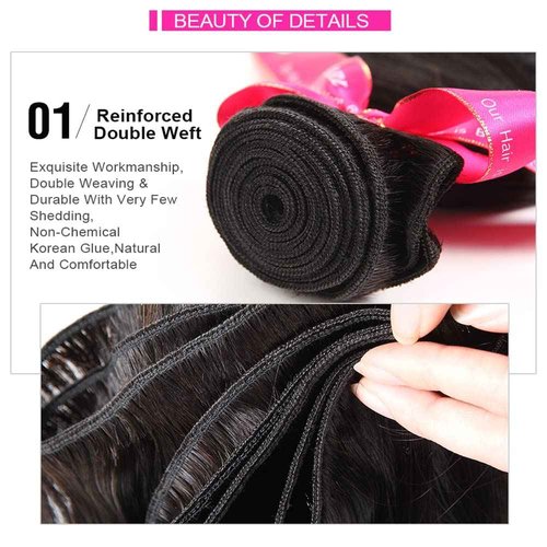 YISEA 12A Brazilian Virgin Straight Hair Bundles (16 18 20Inch,Natural Color) Straight Hair 3 Bundles 100% Unprocessed Virgin Hair Straight Weave Human Hair Bundles Natural Color Hair Extensions