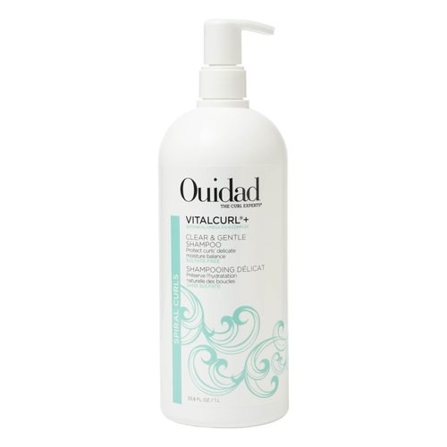 OUIDAD Vitalcurl+ Clear & Gentle Shampoo Liter Size, 33.8 oz.