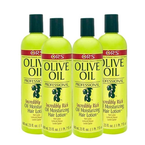 ORS Olive Oil Professional Incredibly Rich Oil Moisturizing Hair Lotion 23 Ounce (Pack of 4)