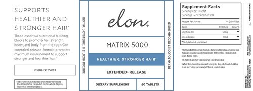 Elon Complete Kit for Thinning Hair – Elon Essential Shampoo and Conditioner Set + Matrix 5000 Hair Growth Supplement – NO Sulfates, Parabens or Phthalates