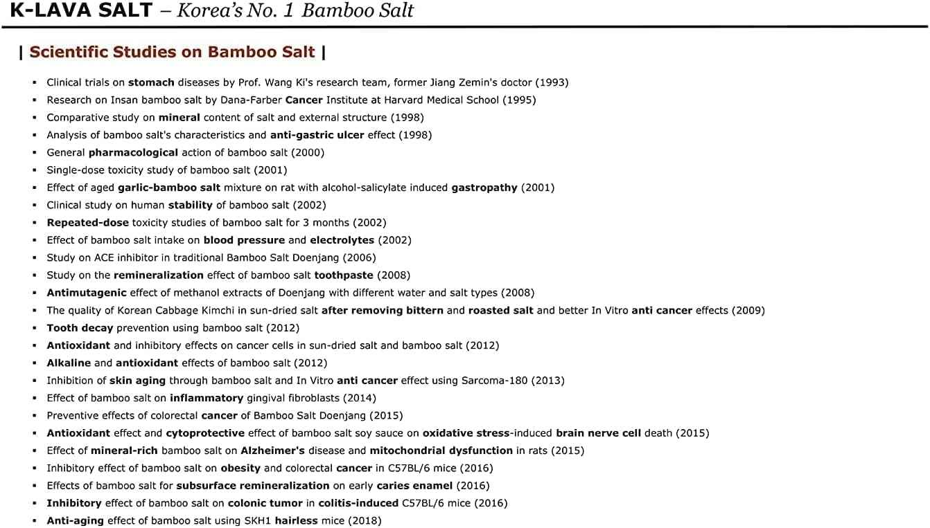 K-LAVA SALT—Korea's No.1 Bamboo Salt—Purple 9X, Crystal, 8.47 Ounce