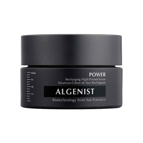 Algenist POWER Recharging Night Pressed Serum - Overnight Treatment to Refine Dull, Uneven Texture with Algae, Collagen & Coconut Water - Non-Comedogenic & Hypoallergenic (2 oz)