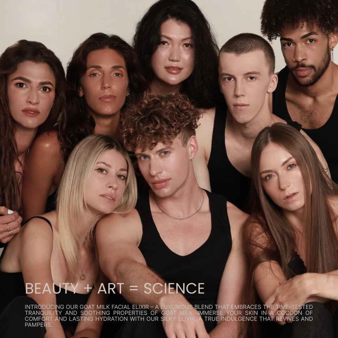 L'Moon Organic Goat Milk Facial Elixir Cream - Rejuvenating Face Cream, Anti-Aging Moisturizing Face Cream, Moisturizerface, Hydrating Facial, Fragrance Free Cream, Power Moisturizer Cream 1.69 fl oz