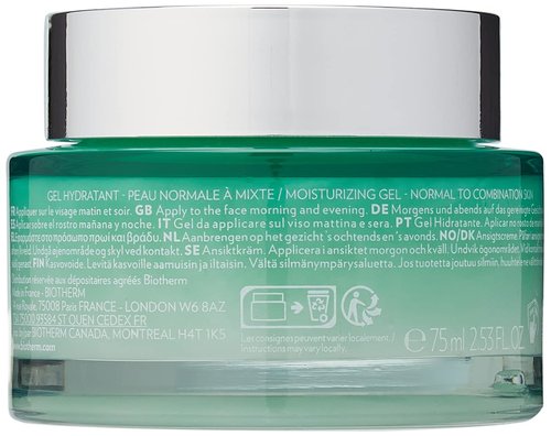 Biotherm Aquasource Hyalu Plump Gel, For Normal To Oily Skin. With plumping Hyaluronic Acid And Regenerating Biotech Plankton For Visibly Plumper And Glowing Skin, 2.54 Fl. Oz.