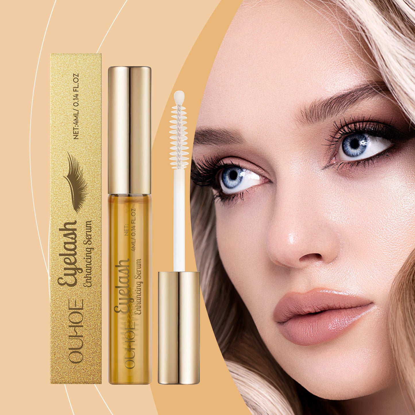 Eyelash Serum 4ML Long-Lasting Lash Booster No Smudging Natural Style
