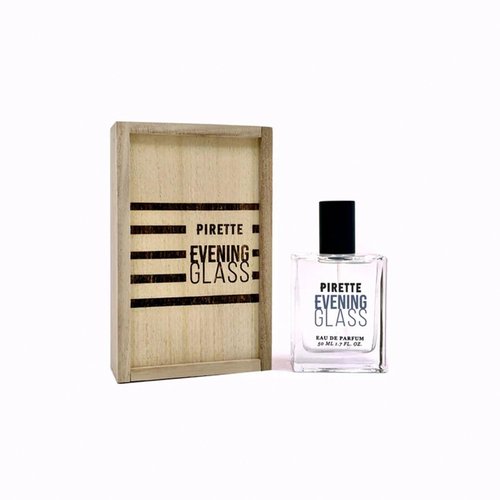 PIRETTE Evening Glass Eau de Parfum Spray for Women, Beach-Inspired, Long Lasting Womens Perfume with Notes of Dark Coconut, Warm Wood, Smoky Vanilla & Sea Salt, Daily Women's Fragrances, 1.7 fl oz