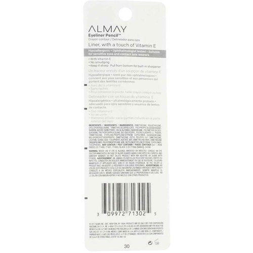 ALMAY Eyeliner Pencil, Brown [207], 0.01 oz ( Pack of 6)