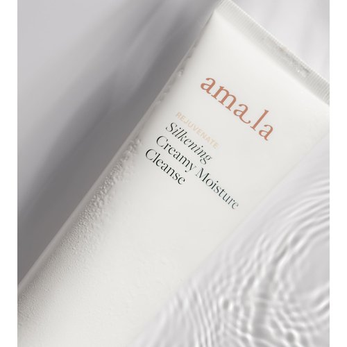Amala Silkening Creamy Moisture Cleanse - Gentle Facial Cleanser Dissolves Impurities, Lifts Makeup, Clears Pore-Clogging Debris - AHAs & Plant Seed Oils (150ml)