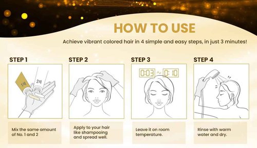 RICHENNA Ez Speedy Self Hair Color 5 Bundle Pack, Henna Hair Dye for Gray Hair, Just 3 Minutes (Natural Brown)