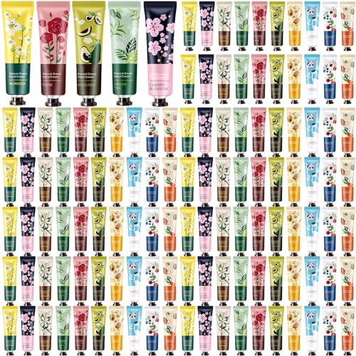 200 Pack Hand Cream Gifts Set for Women Mothers Day Gifts for Mom Mini Lotion Bulk for Dry Cracked Hands, Mini Hand Lotion for Nurse Gifts,bridesmaid Gifts,teacher Appreciation Gifts,10 Styles