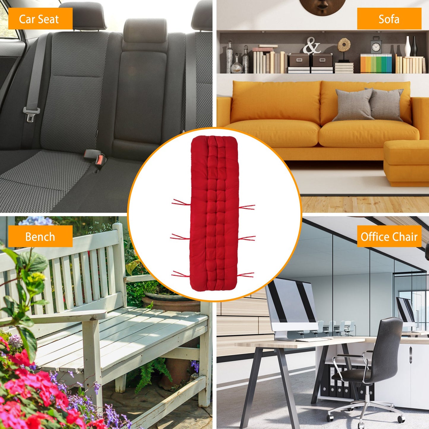 Lounger Cushion for Chaise, Rocking Chair & Sofa - Standard Size