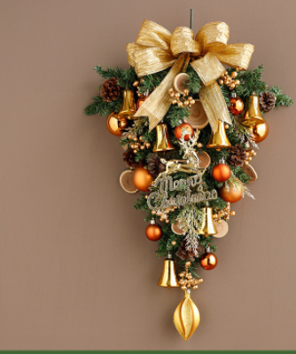 Christmas Wreath Door Wall Hanging Decoration for Festive Home Decor