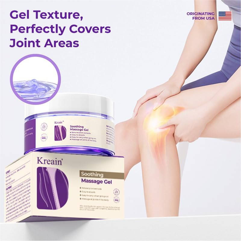 Natural Joint Relief Cooling Massage Gel - Soothing Muscle & Joint Cream