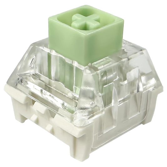 Zjmehty Kailh Box Jade Switches for Mechanical Gaming Keyboard,3-Pin 50gf Clicky/lubed/Dust&Waterproof Switches(108Pcs,Kailh Box Jade)