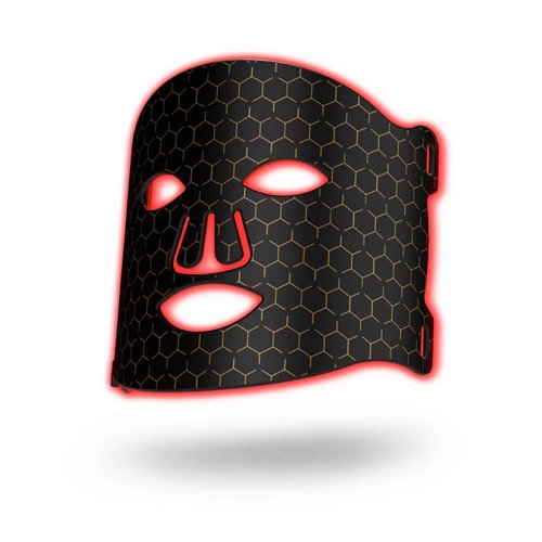 Eshomey Red LED Light Therapy Mask for Face, 7 Colors LED Face Mask Light Therapy with 91 LED, Rechargeable Led Face Mask for Anti Aging