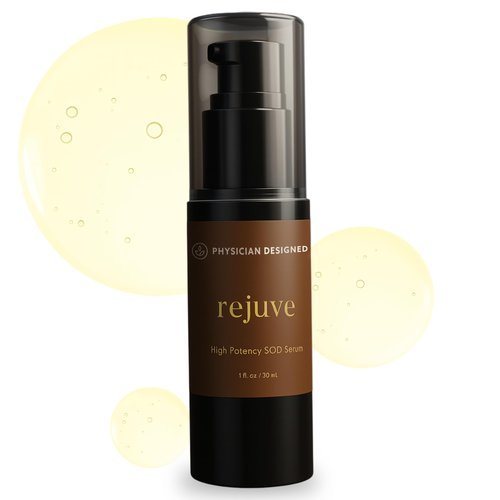 Rejuve Superoxide Dismutase Supplement High Potency Wrinkle Serum with SOD Supplement & Hyaluronic Acid - Deep Hydration & Anti-Aging Formula, 30ML