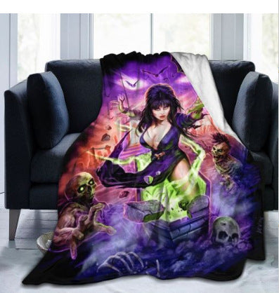 Double-Sided Flannel Sofa Blanket - Warm Modern Home Textiles