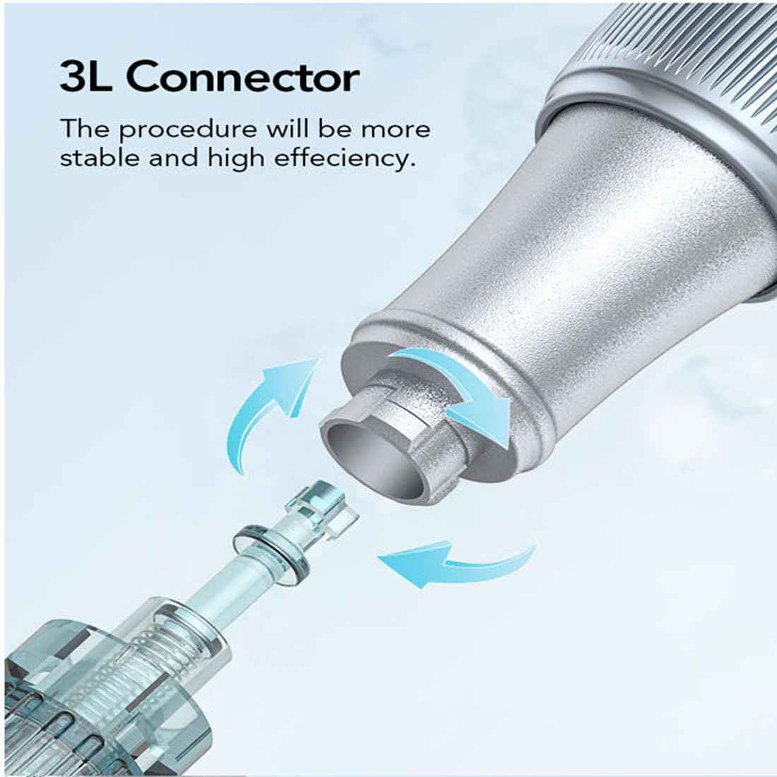 Microneedling Pen M7S for Skin Care – Professional Derma Pen 0.25mm Skin Care Tools for Men and Women Home Use (Silvery)