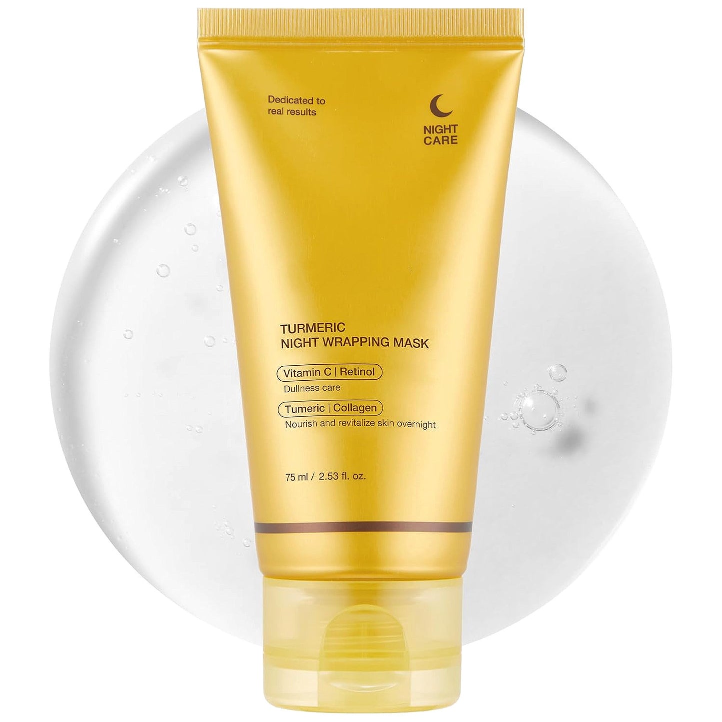 Turmeric Facial Mask with Kojic Acid & Collagen - 75ML Skin Brightening & Anti-Aging